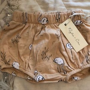 Flamingo bloomers blush 0-3m Rylee+Cru